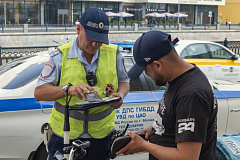 Сотрудники ОБ ДПС ГИБДД УВД по ЦАО ГУ МВД России по г. Москве провели профилактический рейд «Самокат»
